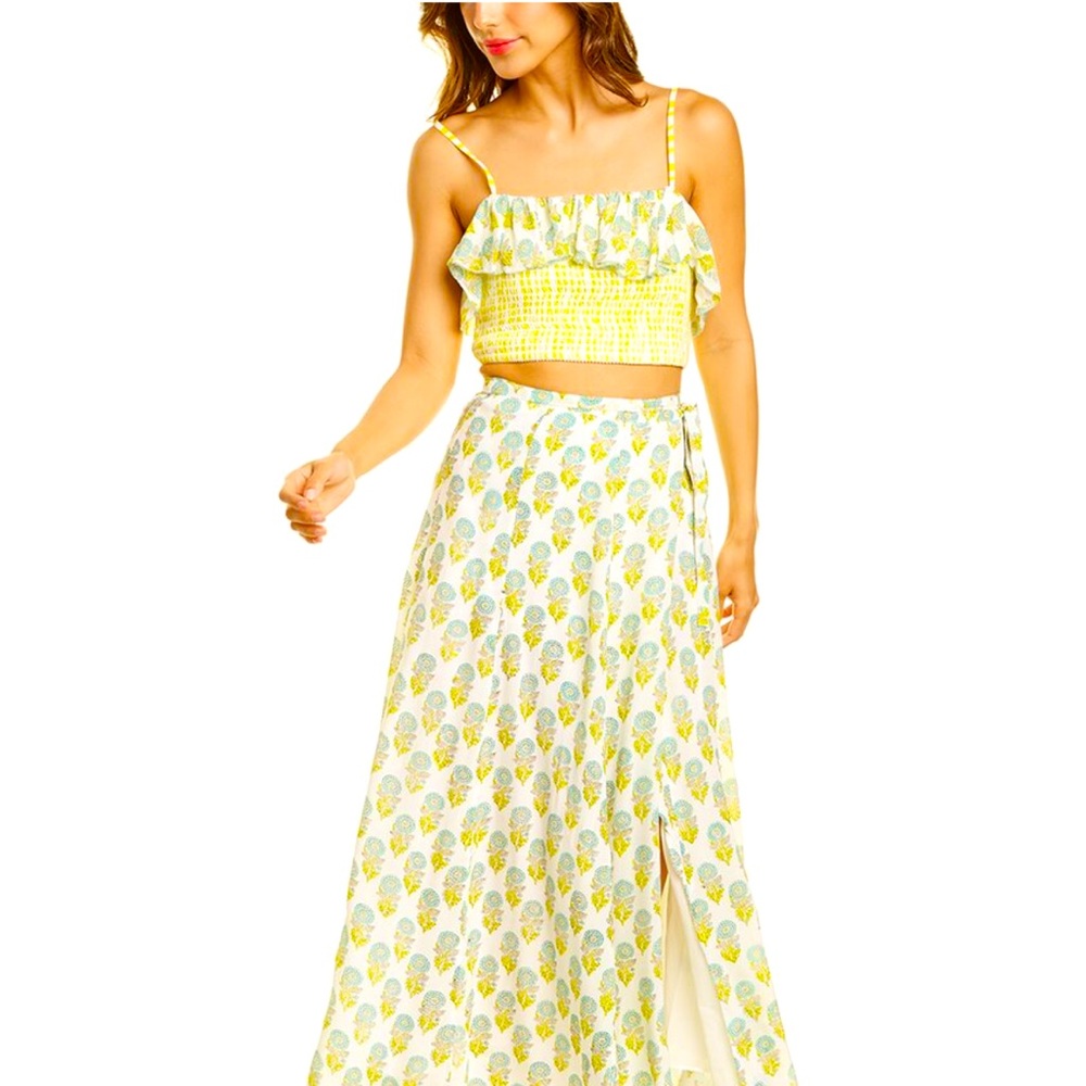 Ash & Eden Two Piece Roja Wrap Skirt & Top